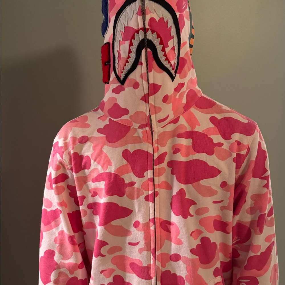 (Knock-Off) Bape A Bathing Ape Pink Camo Hoodie